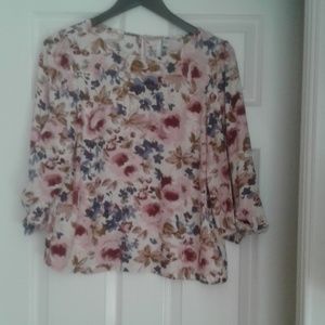 Lauren Conrad floral blouse
